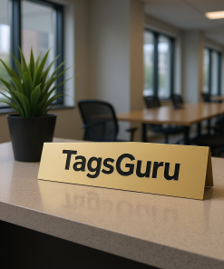Brushed Gold Metal Plate - Effect Image