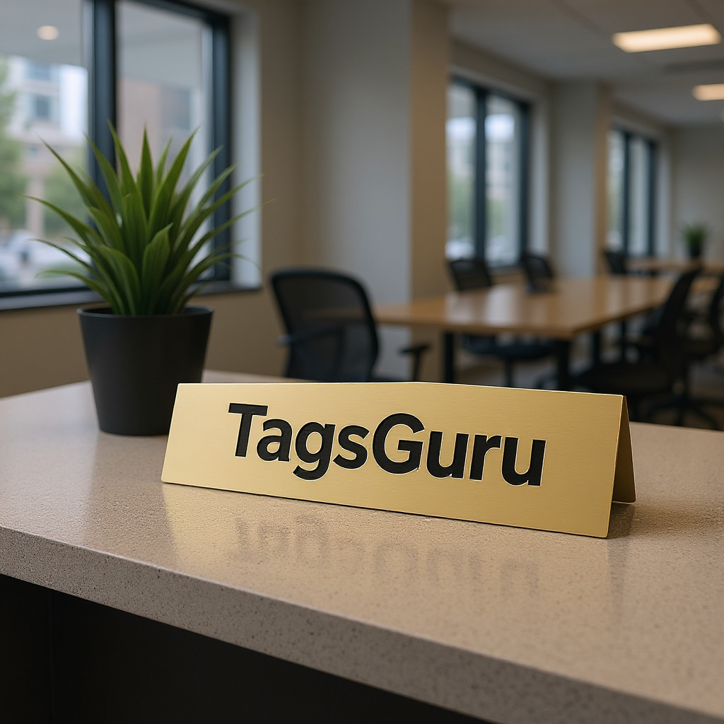Brushed Gold Metal Plate - Effect Image