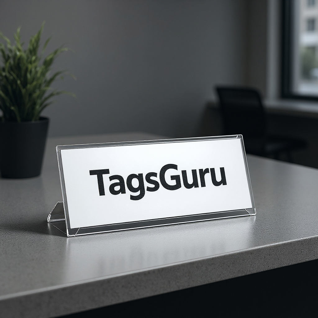 Cubicle Name Plate Holders - Effect Image 1