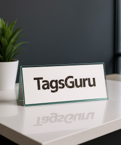Economy Desk Plate in Emerald Green - Effect Image 1