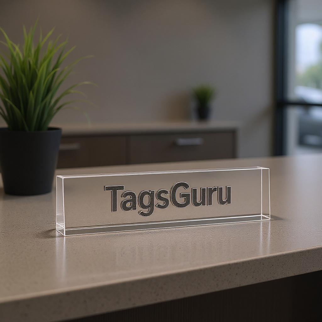 Optical Crystal Name Bar - (Replaces the Starfire Desk Plate) - Effect Image 1
