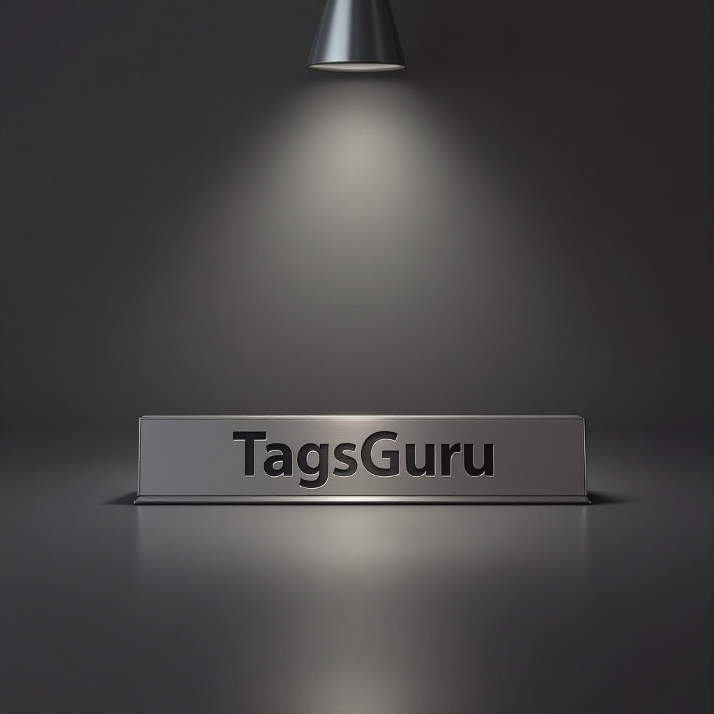 Almond Plastic Plate on Silver Deskplate - Product Image