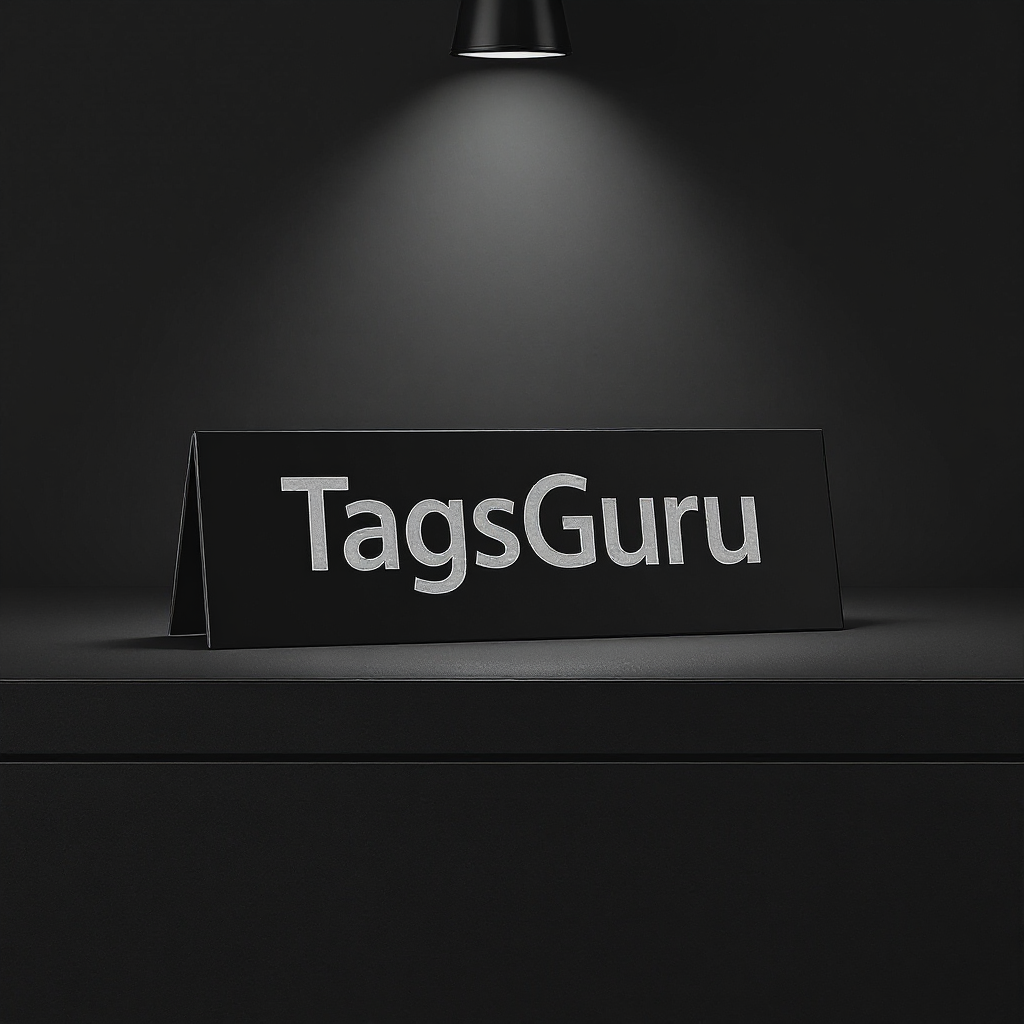 Black Plastic Plate with White on Rose Gold Deskplate - Product Image