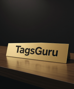 Brushed Gold Metal Plate main image