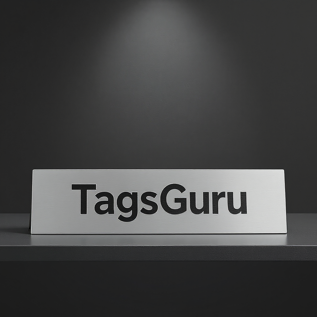 Claret Plastic Plate on Silver Deskplate - Product Image