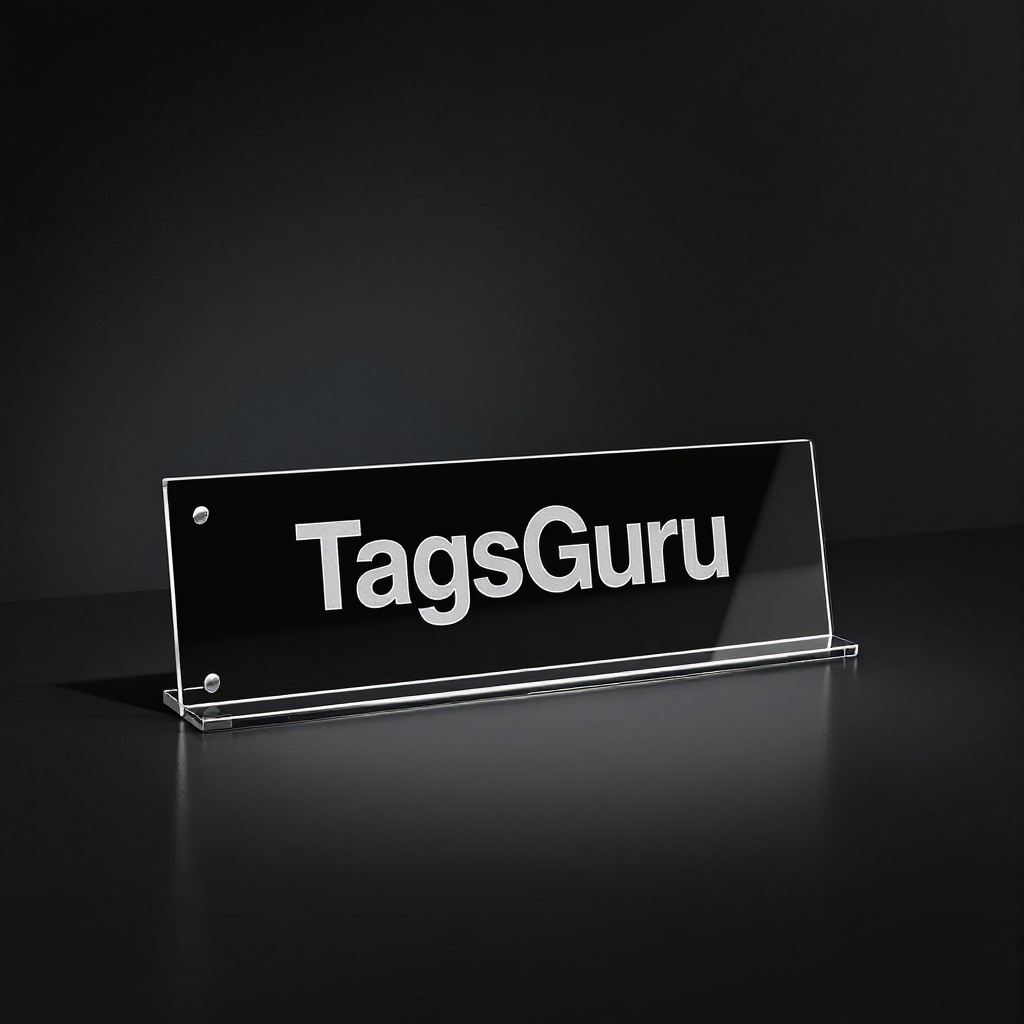 Claret Plastic Plate with White Text main image