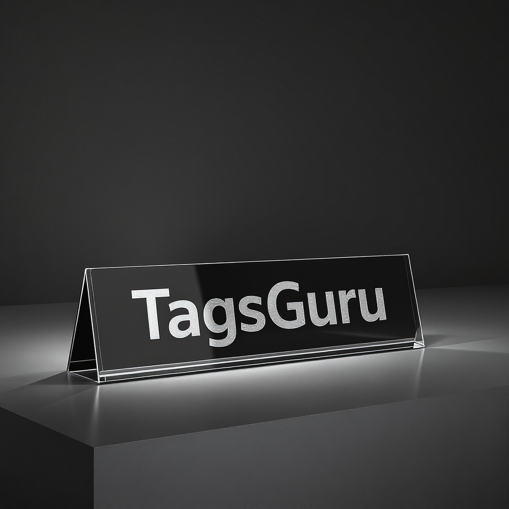 Crimson Plastic Plate with White Text main image