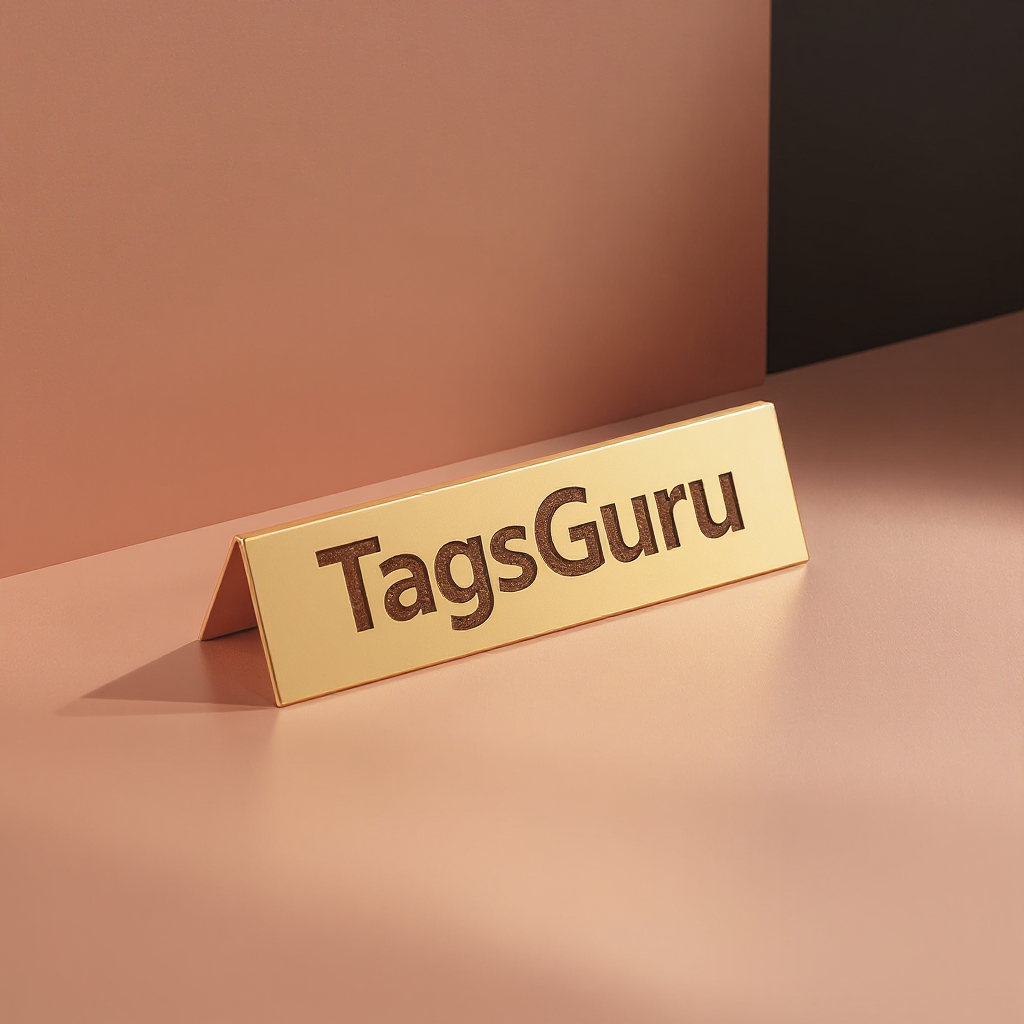 Euro Gold Plastic Plate on Rose Gold Deskplate - Product Image