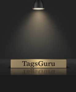 Euro Gold Plastic Plate on Silver Deskplate - Product Image