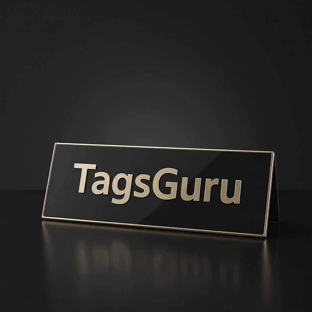 Euro Gold Plastic Plate with Black Text main image
