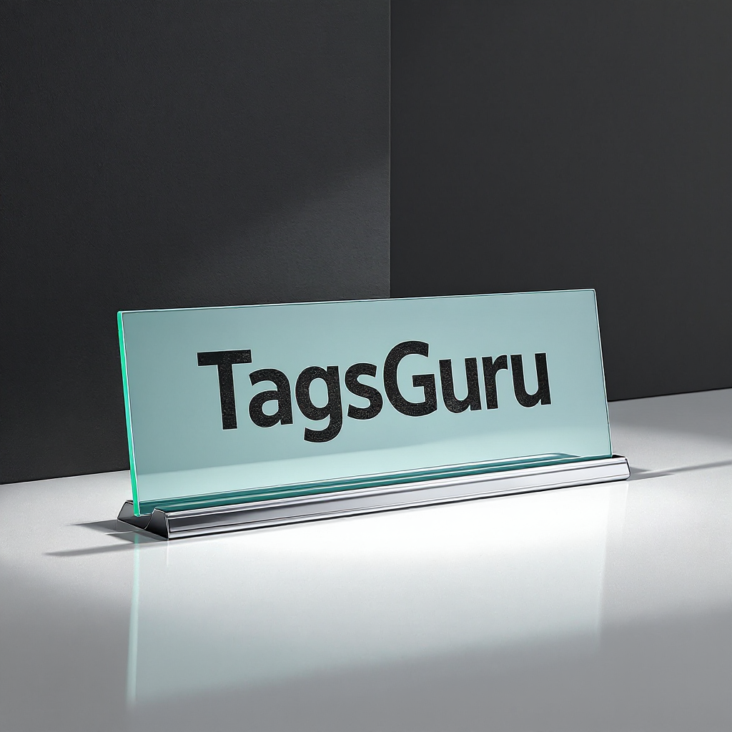 Jade Glass Deskplate with Chrome Stand - Product Image