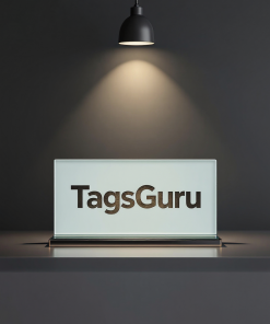 Jade Glass Deskplate with Glass Base - Product Image