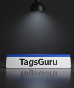 Patriot Blue Plastic Plate on Silver Deskplate - Product Image