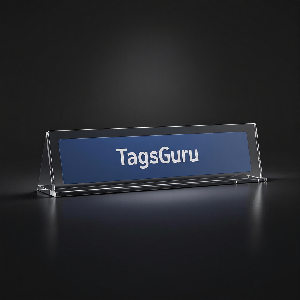 Patriot Blue Plastic Plate with White Text main image