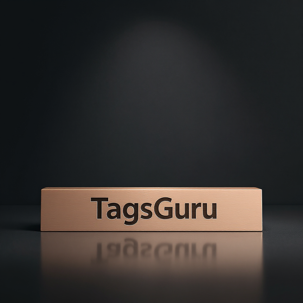 Rose Gold Desk Name Plate Holder - Product Image