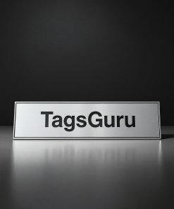 Silver Desk Name Plate Holder - Product Image