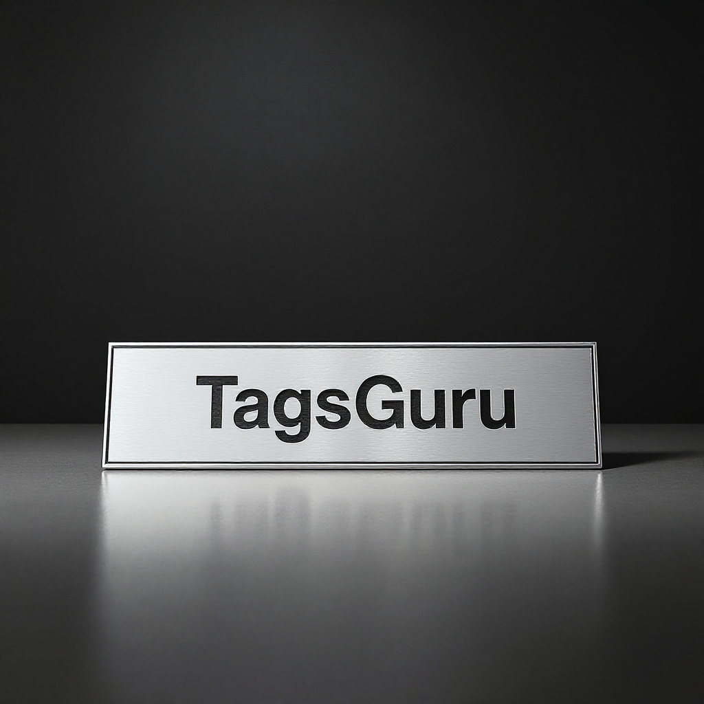 Silver Desk Name Plate Holder - Product Image
