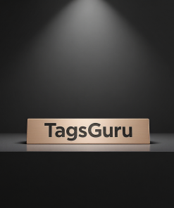 Smoke Grey Plastic Plate on Rose Gold Deskplate - Product Image