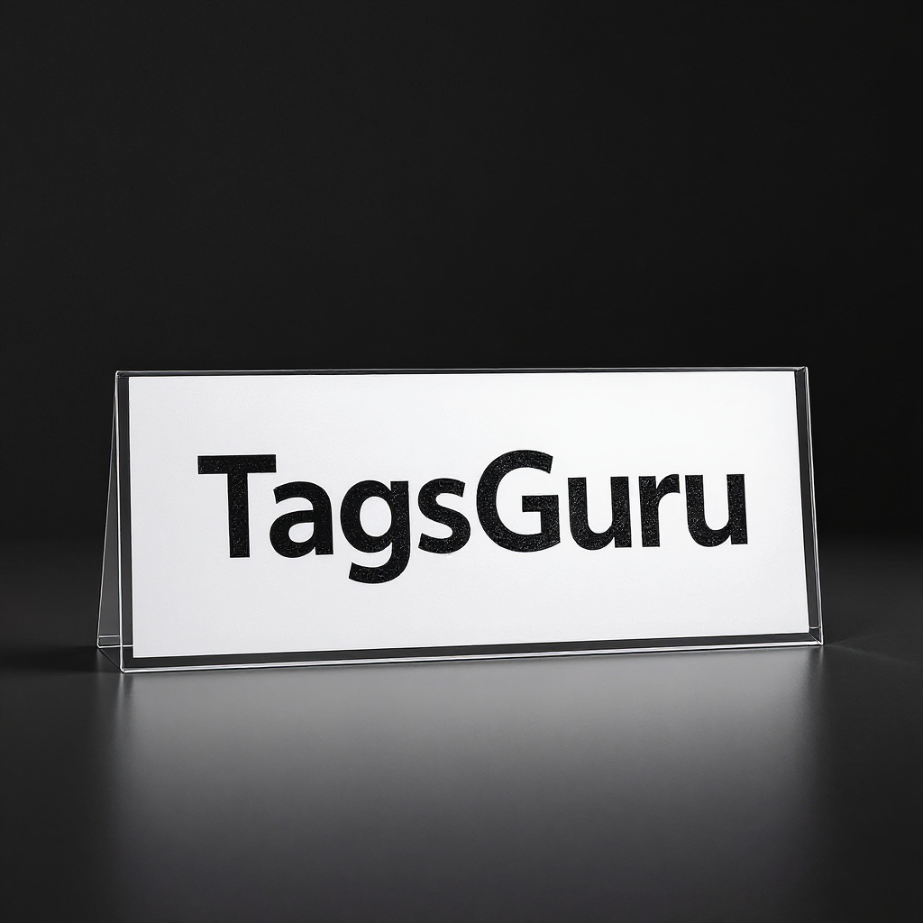 Smoke Grey Plastic Plate with White Text main image