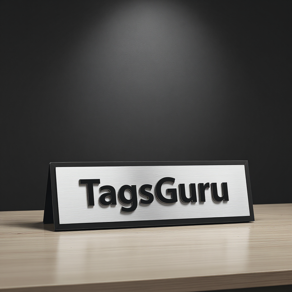 Solid Ash (wooden) Desk Plate - Brushed Silver Metal Plate with Black Border - Product Image
