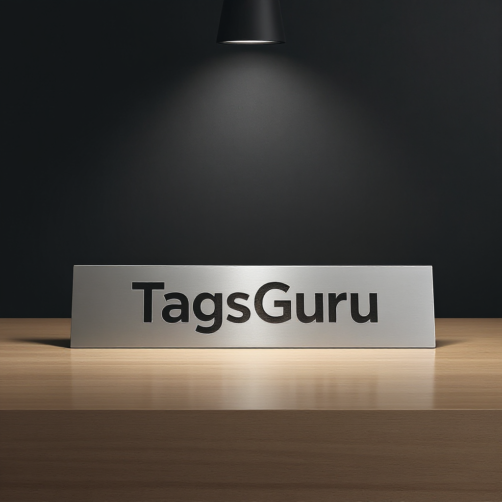 Solid Ash (wooden) Desk Plate - Brushed Silver Metal Plate - Product Image
