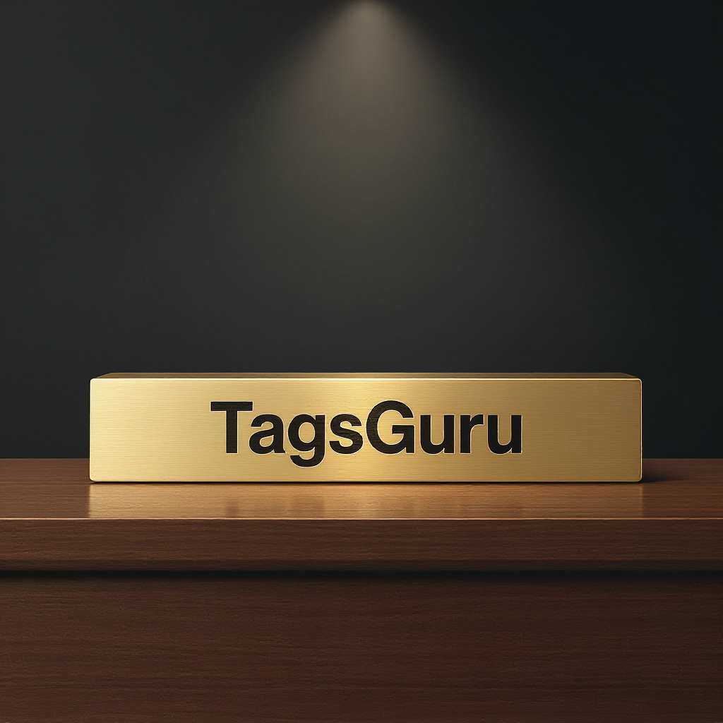 Solid Walnut Desk Plate - Brushed Gold Metal Plate - Product Image