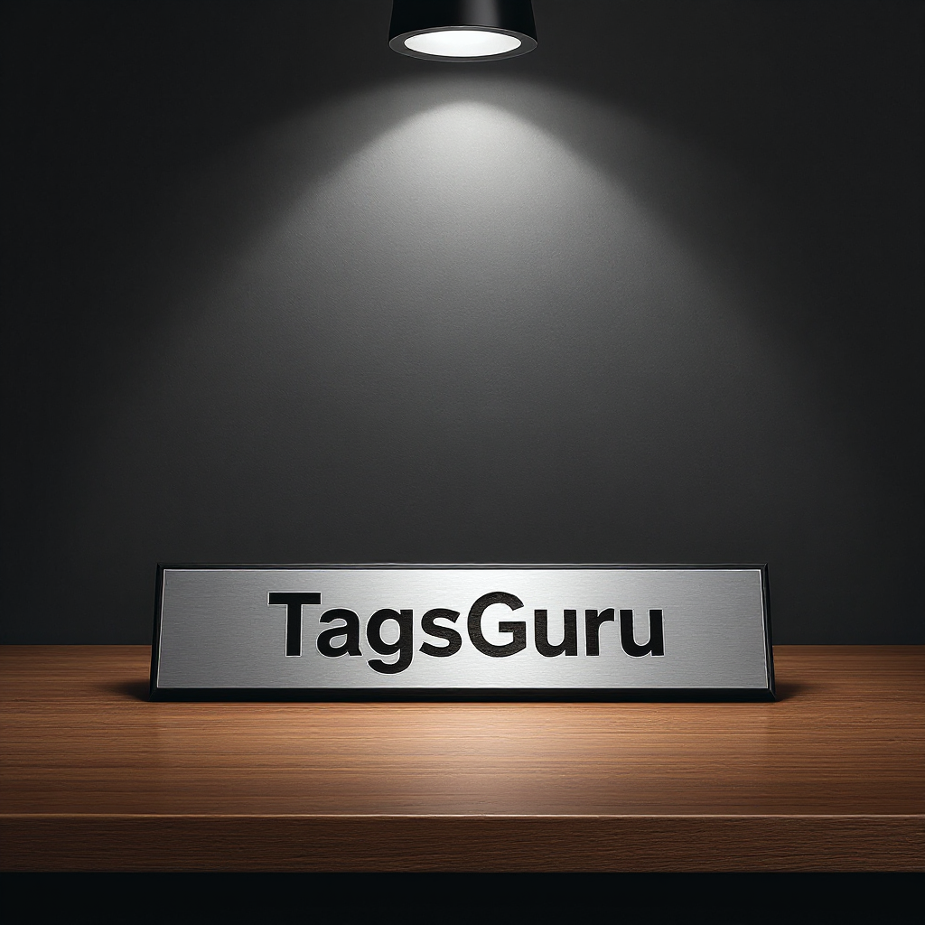 Solid Walnut Desk Plate - Brushed Silver Metal Plate with Black Border - Product Image