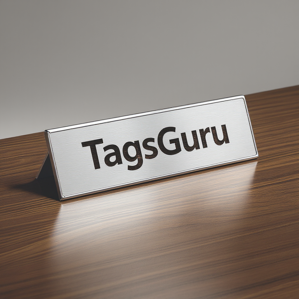 Solid Walnut Desk Plate - Brushed Silver Metal Plate with Shiny Silver Border - Product Image