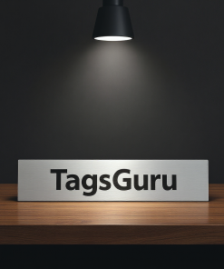 Solid Walnut Desk Plate - Brushed Silver Metal Plate - Product Image