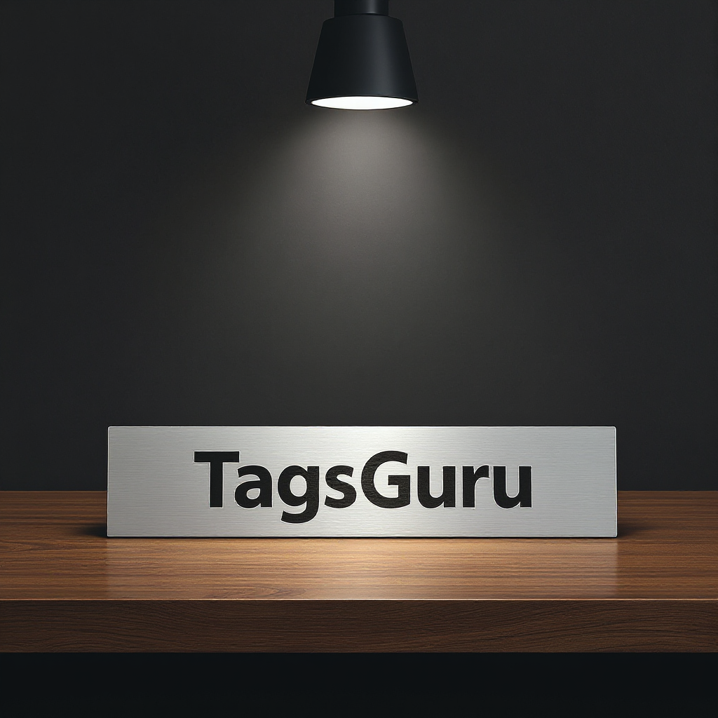 Solid Walnut Desk Plate - Brushed Silver Metal Plate - Product Image