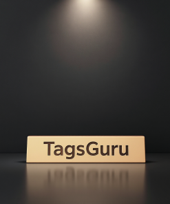 Tangerine Plastic Plate on Rose Gold Deskplate - Product Image