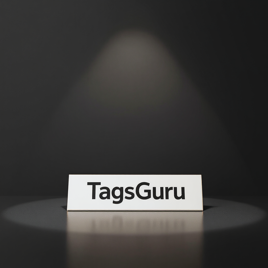 White Plastic Plate with Crimson on Rose Gold Deskplate - Product Image